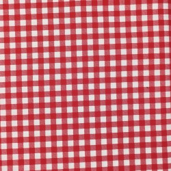 Tessuto Americano Quadri Rosso