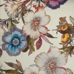 Tessuto Cotone 100% Fiori...